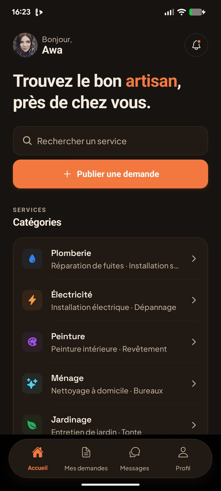 Espace professionnel